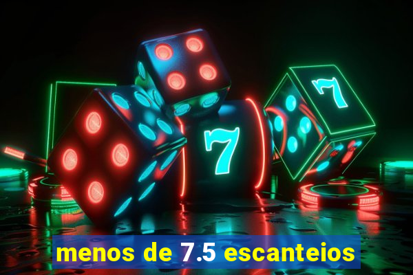 menos de 7.5 escanteios